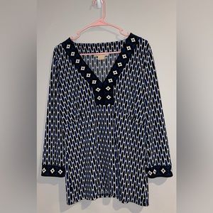 Michael Kors Blouse. Color: Blue, Size: Large.